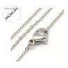 Rostfritt stål HALSBAND KedjaHalskedja 46 cm Stainless Steel