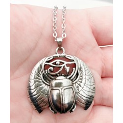 Halsband Horus Eye Of Ra Egyptisk Skyddsamulett Skarabé Udjat 