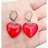 Örhängen Hjärta Röd Rostfritt stål Heart Partner Love Kärlek