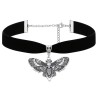 Choker Moth Halsband Mal Insekt Wicca Pagan Skull 