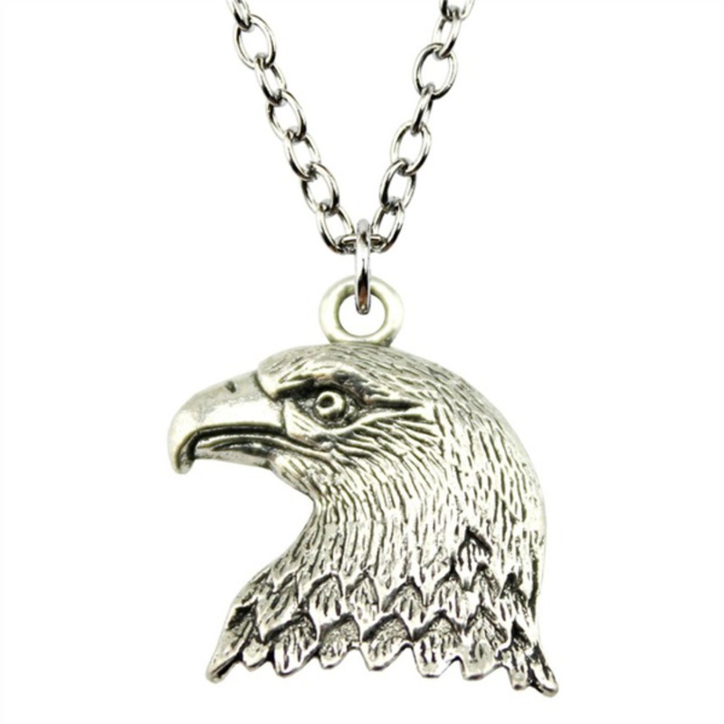 Halsband  Örn Eagle Silver Kedja Fågel