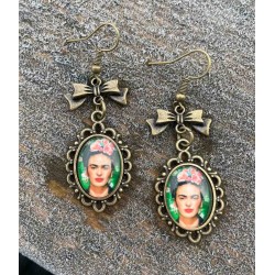 Örhängen Frida Kahlo Brons...