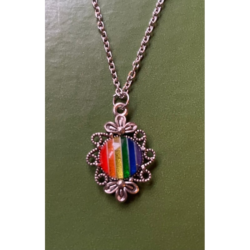 Halsband Pride Regnbågssmycke HBTQ Statement Regnbåge Halsband