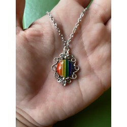 Halsband Pride Regnbågssmycke HBTQ Statement Regnbåge Halsband