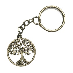 Nyckelring Livets Träd Bronsfärg Tree Of Life Symbol