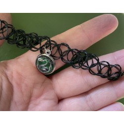 Choker Slytherin Tattoo Harry Potter Hogwarts Hallows Elevhem