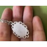 Halsband TOTORO Anime Figur Miyazaki Silver Rostfri kedja