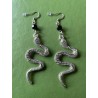 Örhängen Orm Snake XL Serpent Svart Ockultism