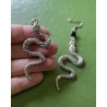 Örhängen Orm Snake XL Serpent Svart Ockultism