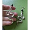 Örhängen Orm Snake XL Serpent Svart Ockultism