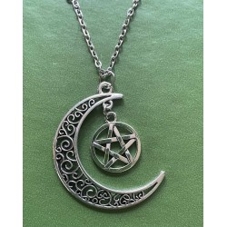 Halsband Pentagram Crescent...