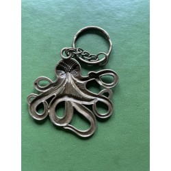 Nyckelring  Bläckfisk Octopus Kraken Cthulhu Antikbrons