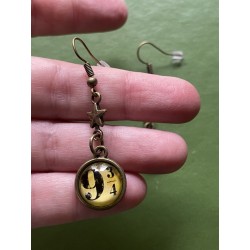 Örhängen - Harry Potter - Plattform 9 3/4 - Brons
