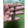Halsband Fjäder ONYX Feather Boho New Age Healing Brons