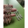 Örhängen Drömfångare Silver Mandala Svart Goth Rock Rostfria Krokar