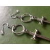 Örhängen Svärd Dagger O ring Sword Rostfri Krok