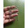 Örhängen Svärd Dagger O ring Sword Rostfri Krok