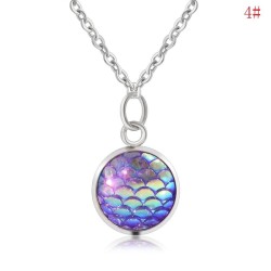 Halsband Fjäll Drake Sjöjungfru Fantasy Dragon Scale 5 färger