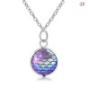 Halsband Fjäll Drake Sjöjungfru Fantasy Dragon Scale 5 färger