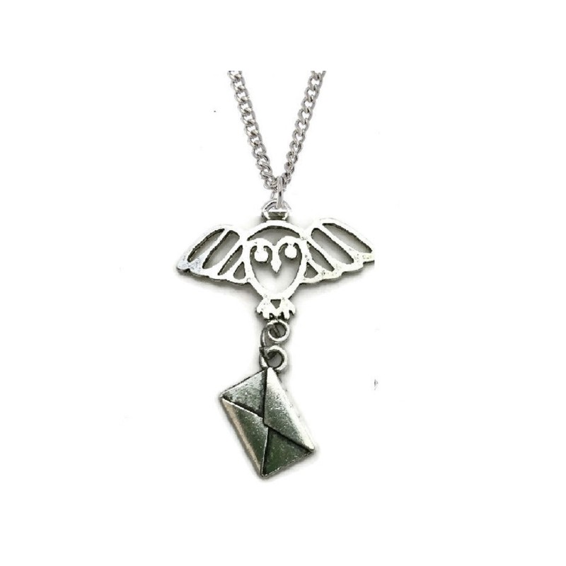 Halsband/Choker Harry Potter Uggla Hedwig Brev - Silver