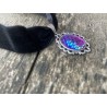 Choker Fjäll LILA  Sjöjungfru Drake Drakägg Fantasy Dragon 