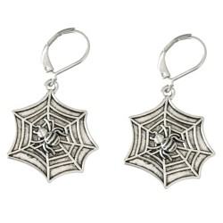 Örhängen Spindel Spiderweb Spindelnät Halloween 
