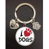 Nyckelring Hund Love Dogs Paw Tass Djurälskare 