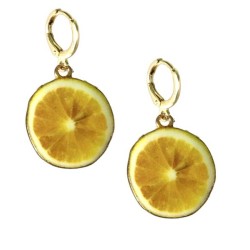 Örhängen Citron Lemon Citrusfrukt Fruit
