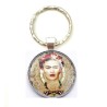 Nyckelring Frida Kahlo Feminist Feminism Ikon Silverfärgad metall Symbol
