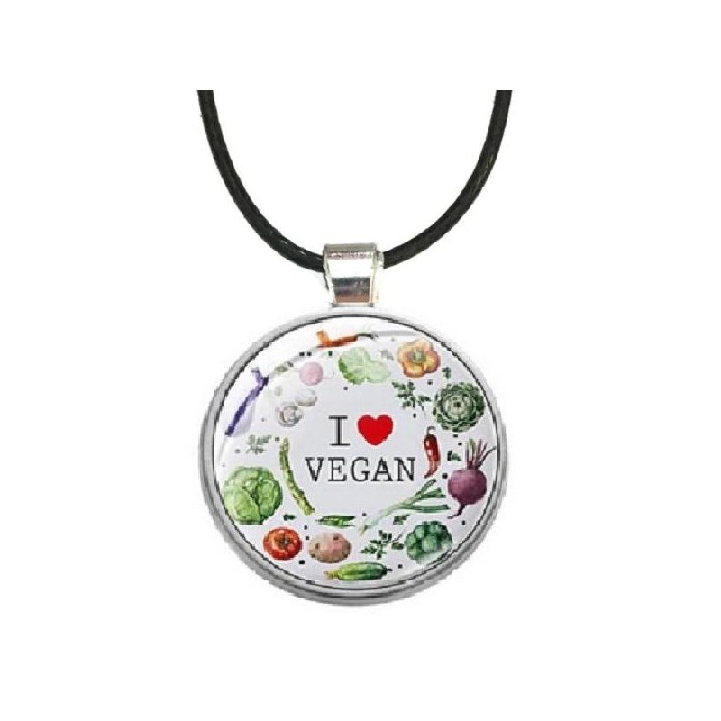 Halsband Vegan Statement I 3 Vegan Symbol Rem
