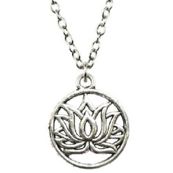 Halsband Lotusblomma Buddhism Symbol Leaf Blad