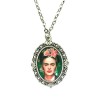 Halsband Frida Kahlo Feminist XL Silverfärg Ikon Feminism Symbol