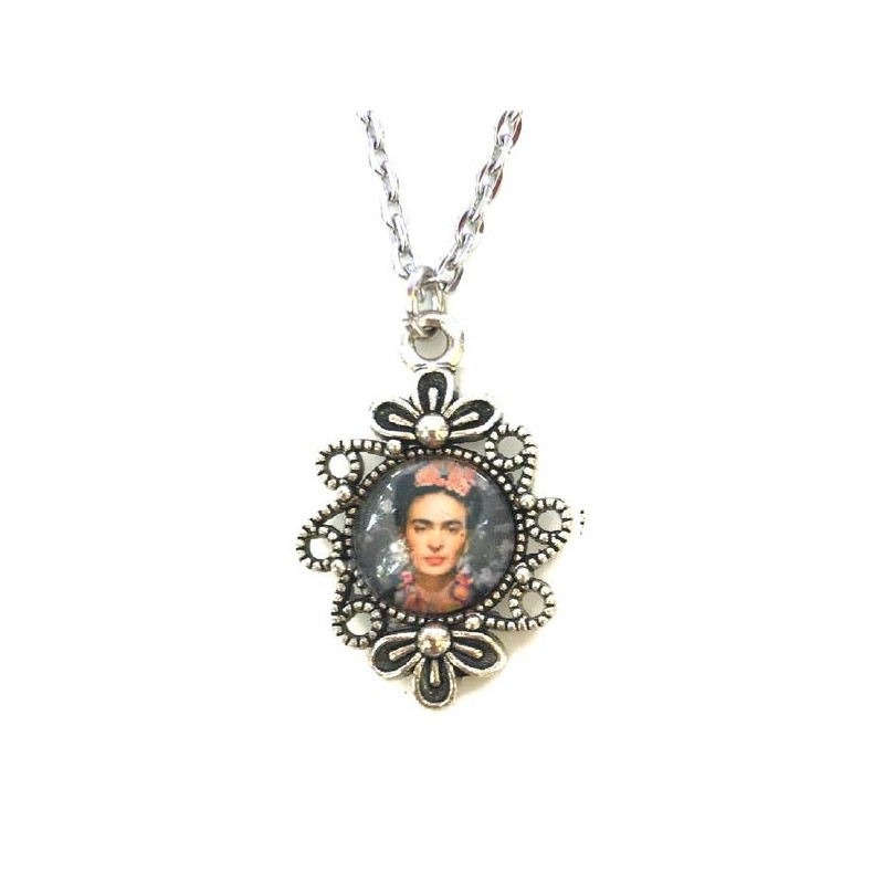 Halsband Frida Kahlo Feminist Ikon Feminism Symbol Rostfri kedja