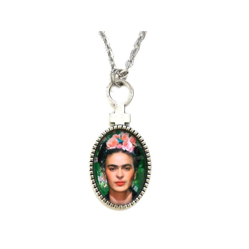 Halsband Frida Kahlo Feminist Silverfärg Ikon Feminism Symbol