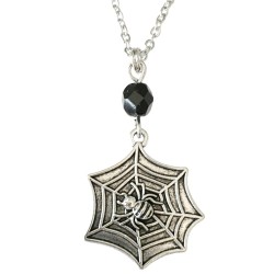 Choker Spindel Halloween Spider Web Spindelnät Svart Halsband