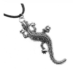 Halsband Ödla Gecko Lizard...