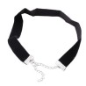 Choker Svart sammet Goth Halsband Velvet 1 cm