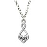 Halsband Keltisk Knut Knot Triquetra Celtic Rostfri Kedja